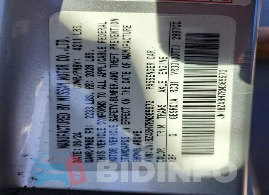 JN1BZ4BH7RM365972 Photo# 12