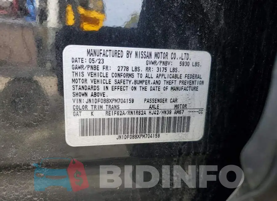 JN1DF0BBXPM704159 Photo# 14