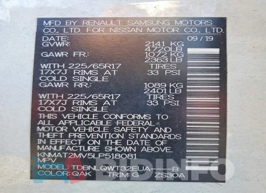 KNMAT2MV5LP518081 Photo# 13