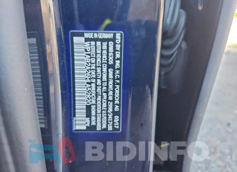 WP1AB2A26HLA52820 Photo# 12
