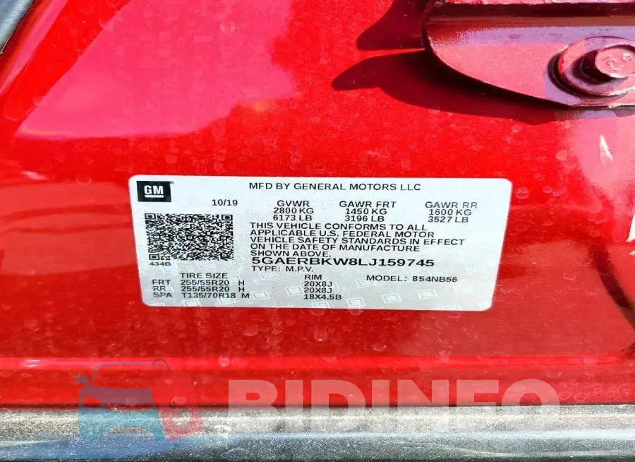 5GAERBKW8LJ159745 Photo# 14