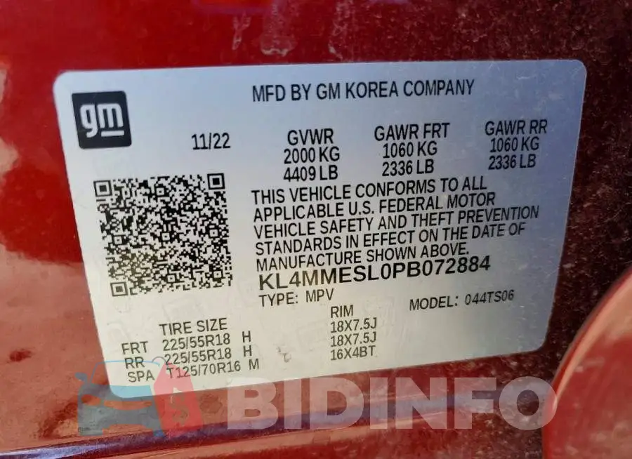 KL4MMESL0PB072884 Photo# 13