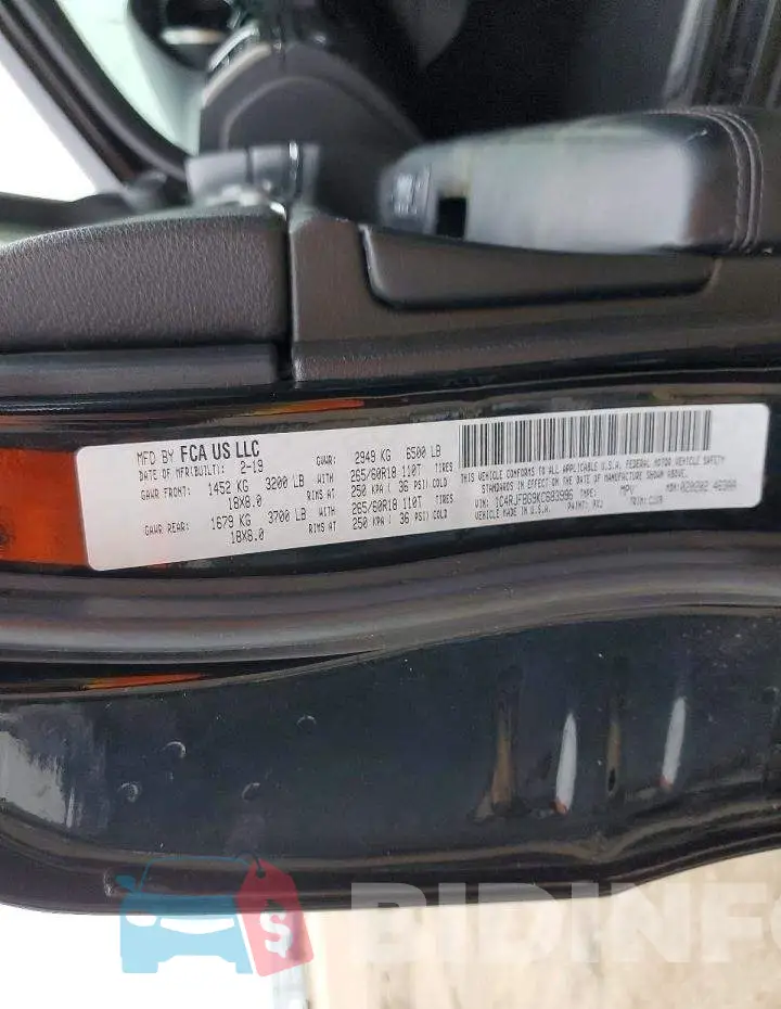 1C4RJFBG9KC683996 Photo# 14