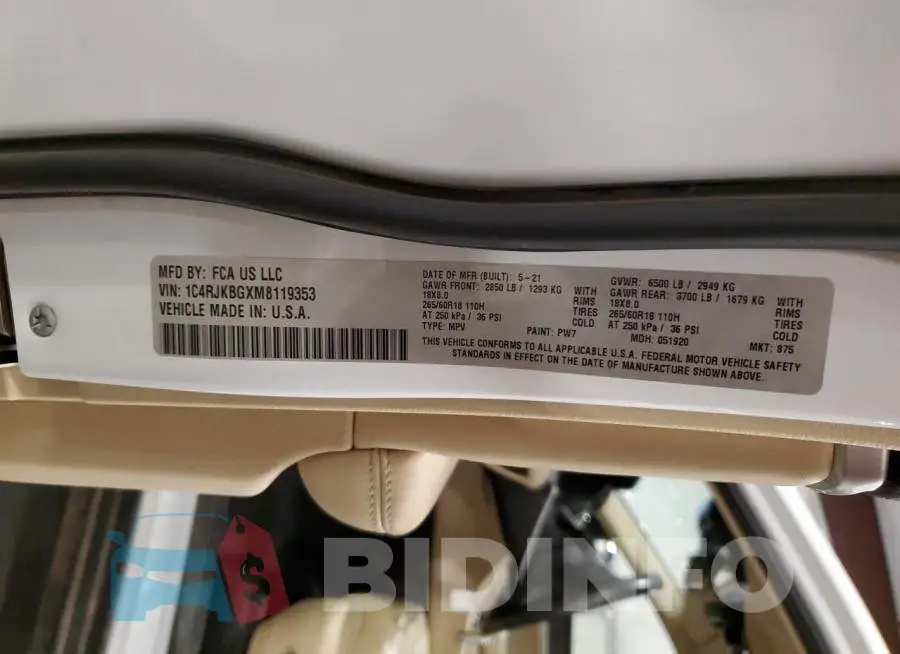 1C4RJKBGXM8119353 Photo# 14