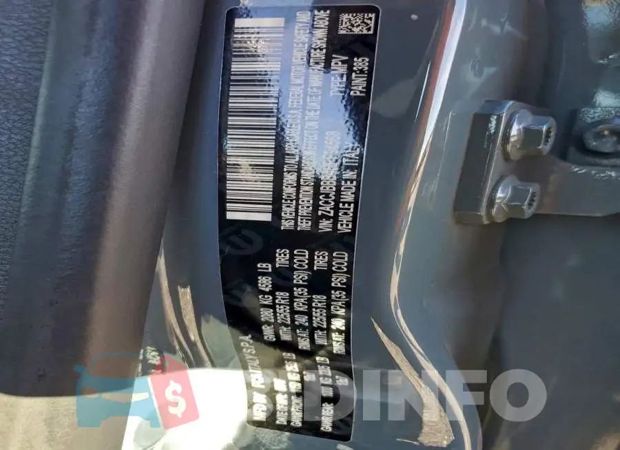 ZACCJBBB4HPF94568 Photo# 13