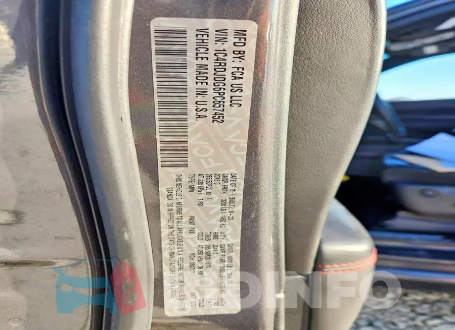 1C4RDJDG6PC657452 Photo# 13