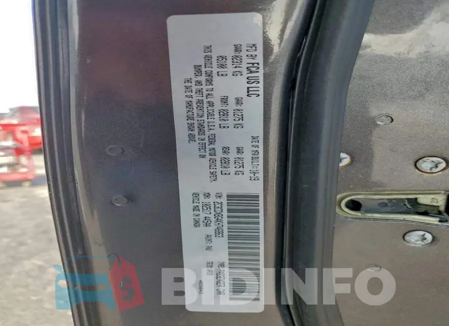 2C3CDXBG4KH746863 Photo# 12