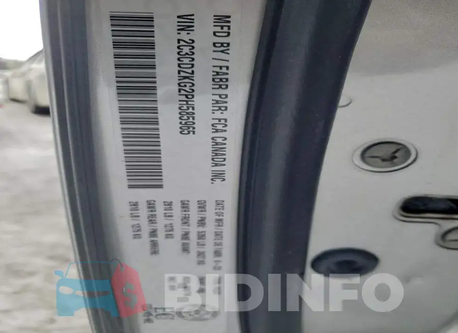 2C3CDZKG2PH585965 Photo# 12