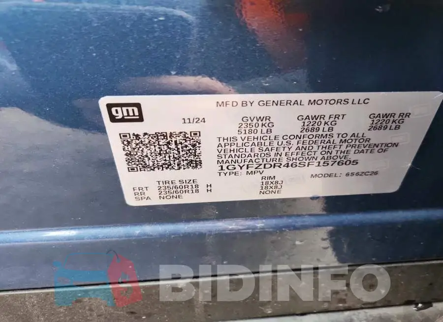 1GYFZDR46SF157605 Photo# 14