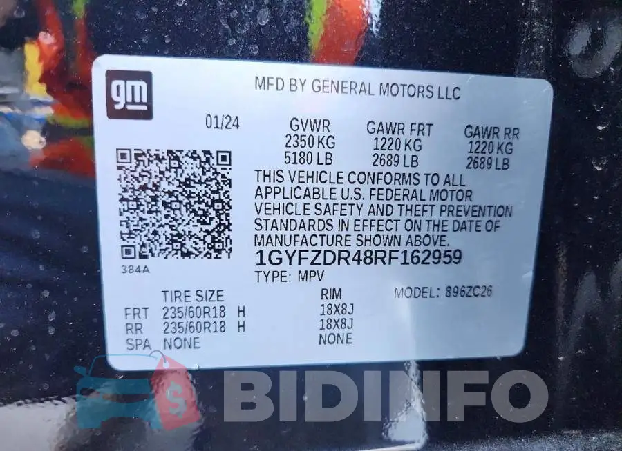 1GYFZDR48RF162959 Photo# 13