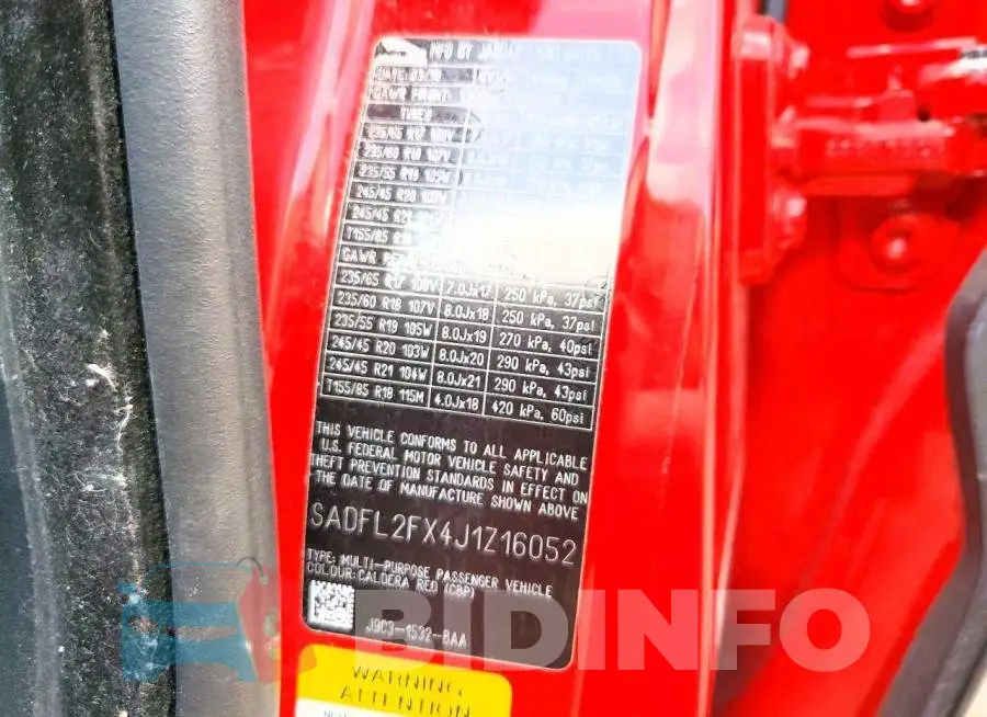 SADFL2FX4J1Z16052 Photo# 13
