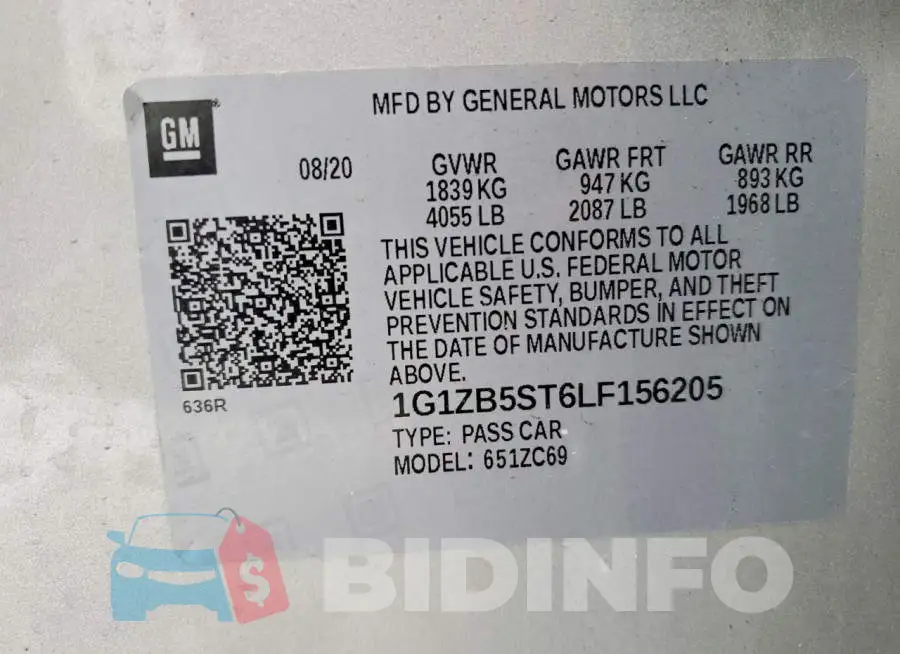1G1ZB5ST6LF156205 Photo# 12