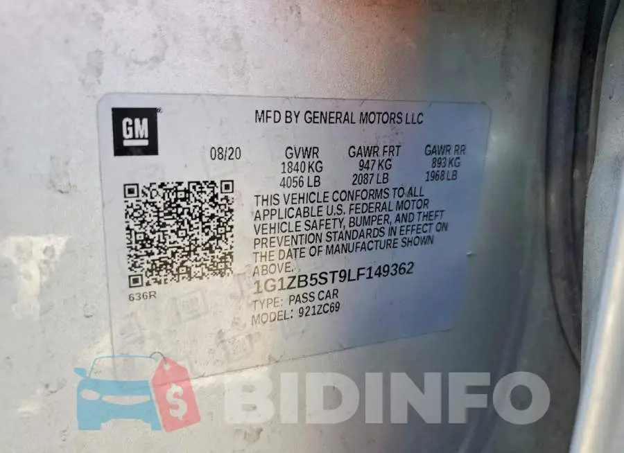 1G1ZB5ST9LF149362 Photo# 12