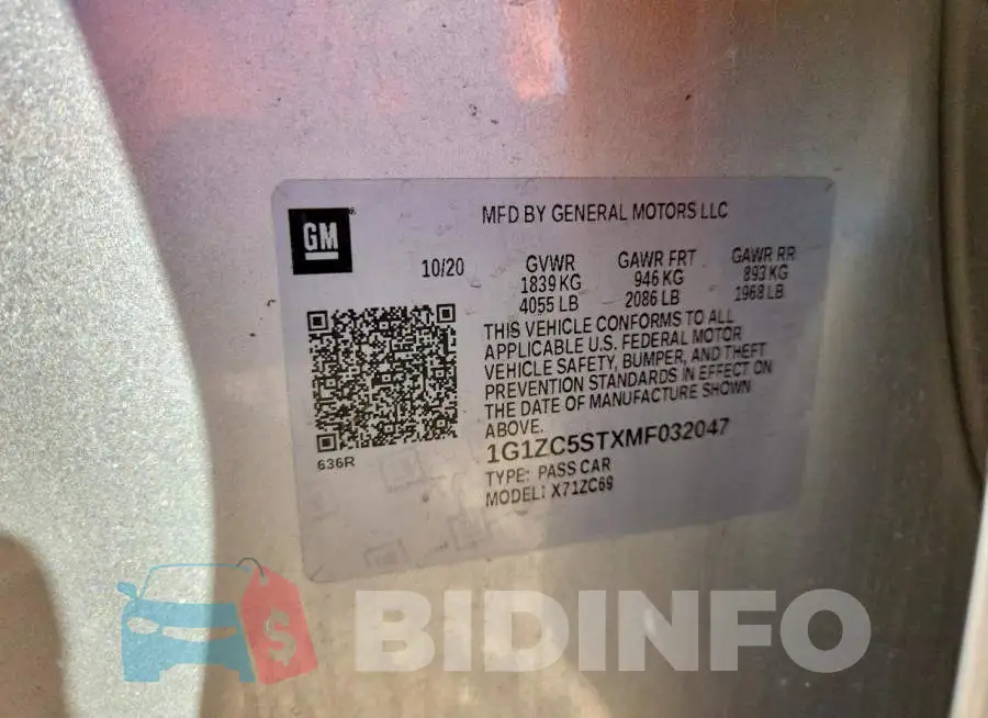 1G1ZC5STXMF032047 Photo# 12