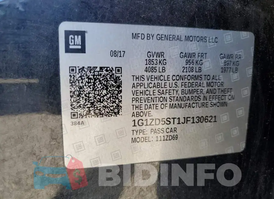 1G1ZD5ST1JF130621 Photo# 12