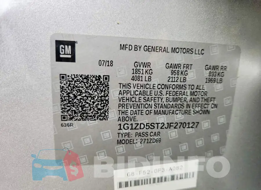 1G1ZD5ST2JF270127 Photo# 12