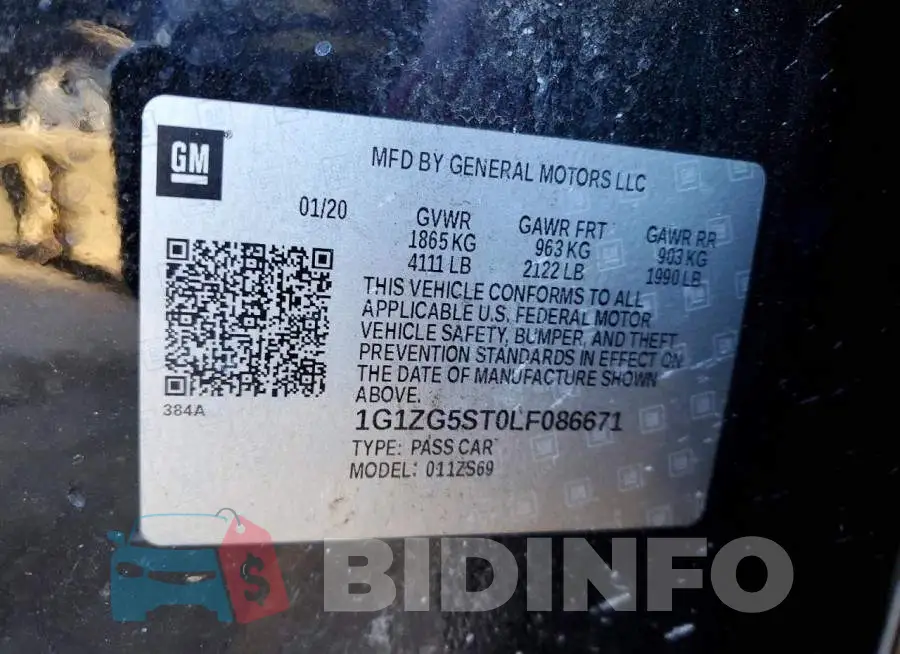 1G1ZG5ST0LF086671 Photo# 12