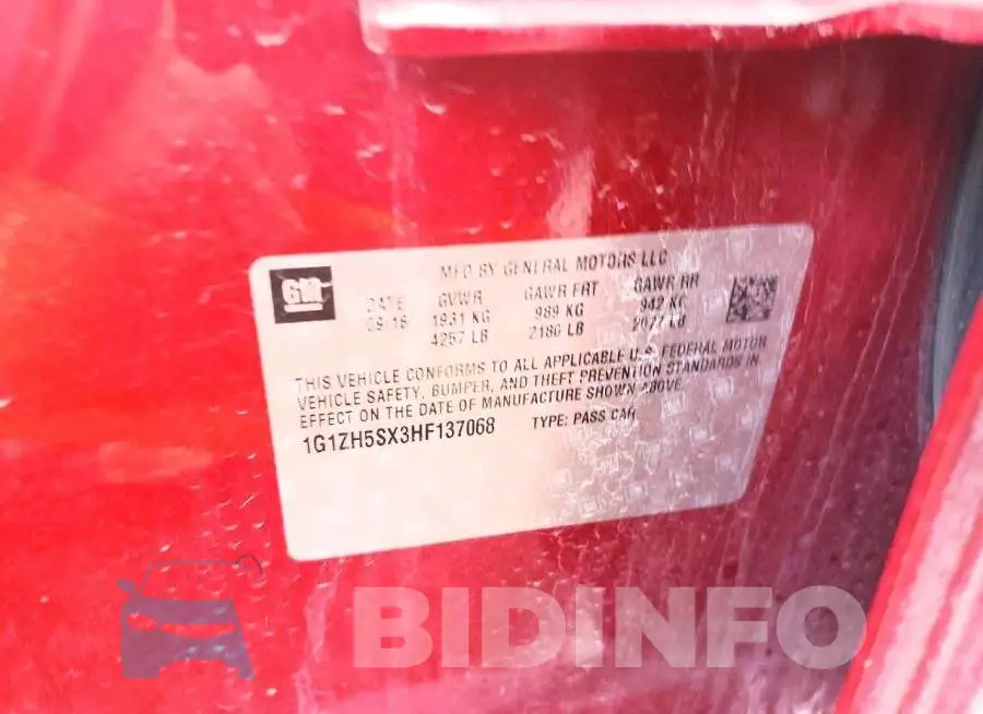 1G1ZH5SX3HF137068 Photo# 12