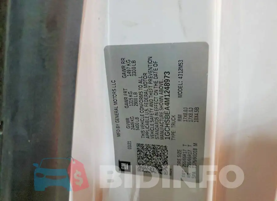 1GCHSBEA4M1248973 Photo# 12