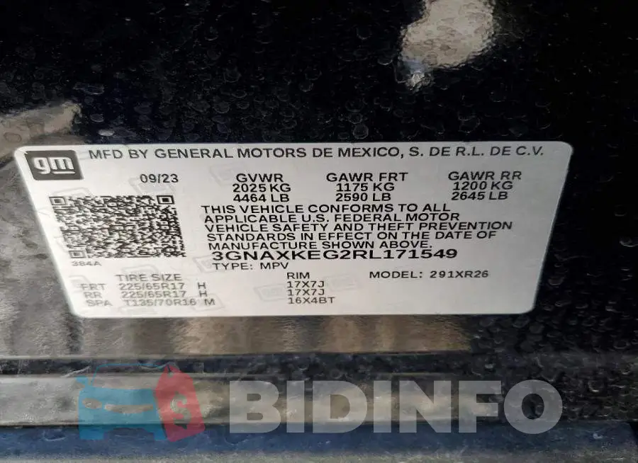 3GNAXKEG2RL171549 Photo# 13