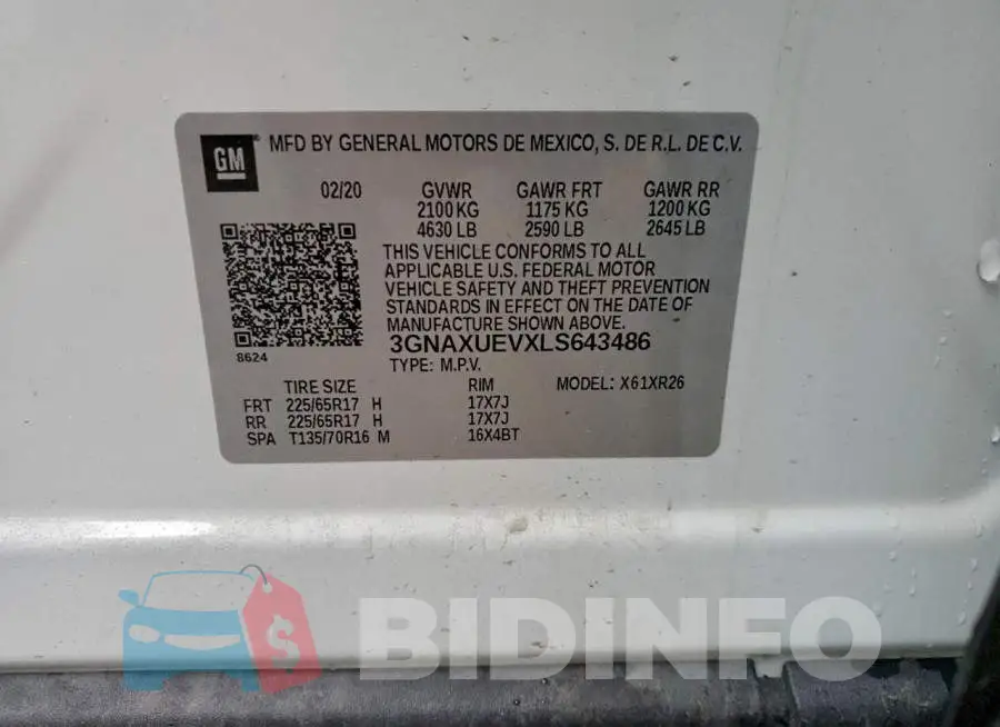 3GNAXUEVXLS643486 Photo# 13