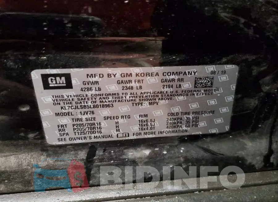 KL7CJLSB5LB018963 Photo# 12