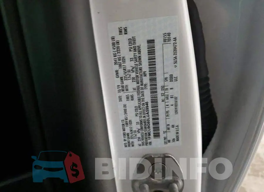 1FMCU9G60LUA59946 Photo# 13