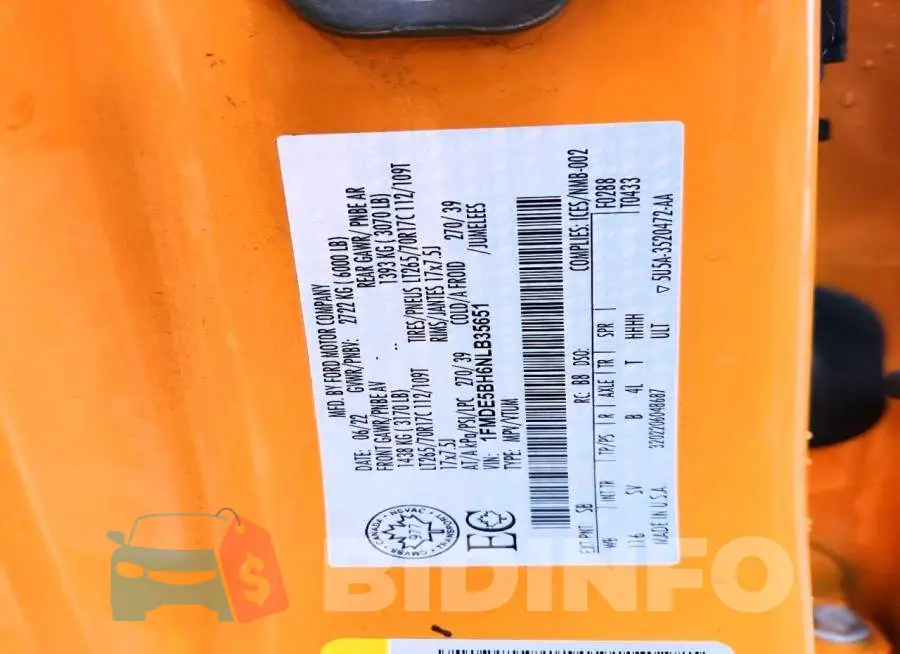 1FMDE5BH6NLB35651 Photo# 13