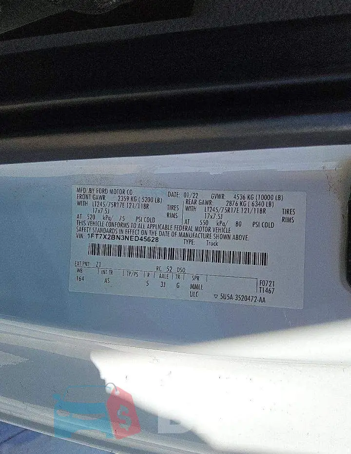1FT7X2BN3NED45628 Photo# 12