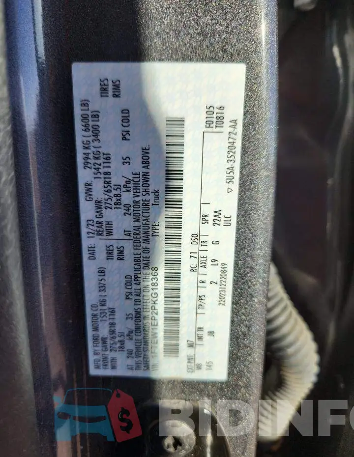 1FTEW1EP2PKG18368 Photo# 12