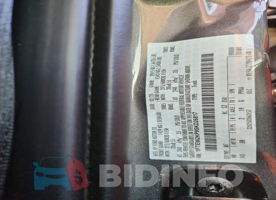 1FTEW2KP9SKD26817 Photo# 12