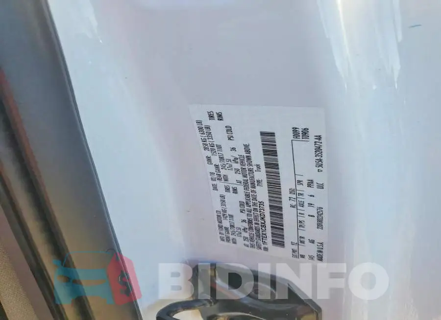 1FTEX1CBXJKD73735 Photo# 12