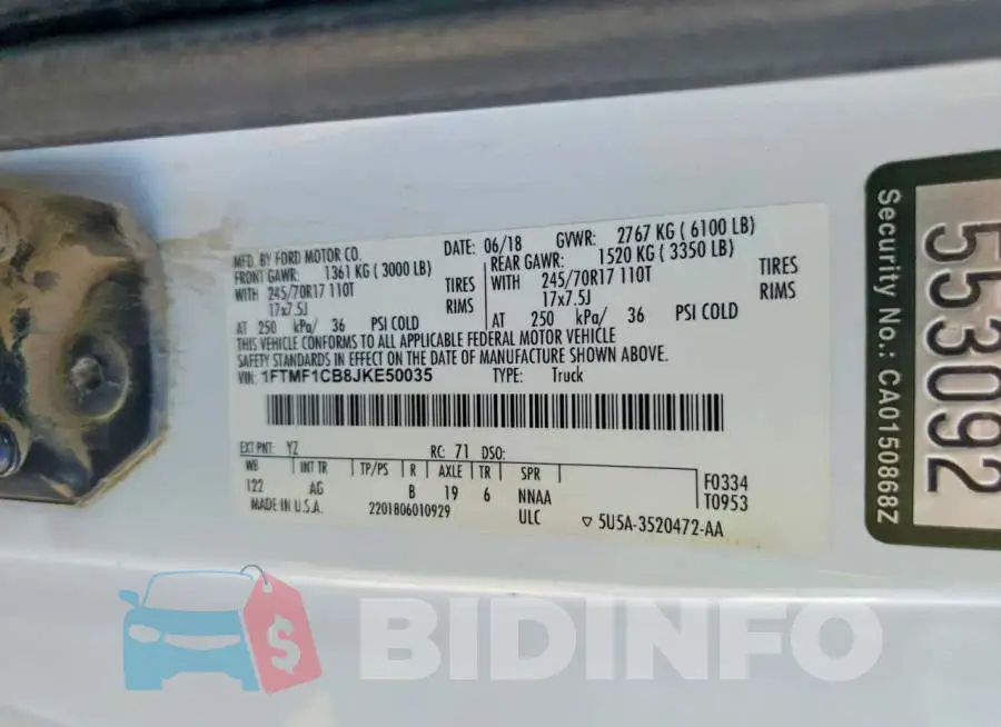 1FTMF1CB8JKE50035 Photo# 12