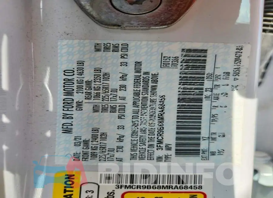 3FMCR9B68MRA68458 Photo# 14