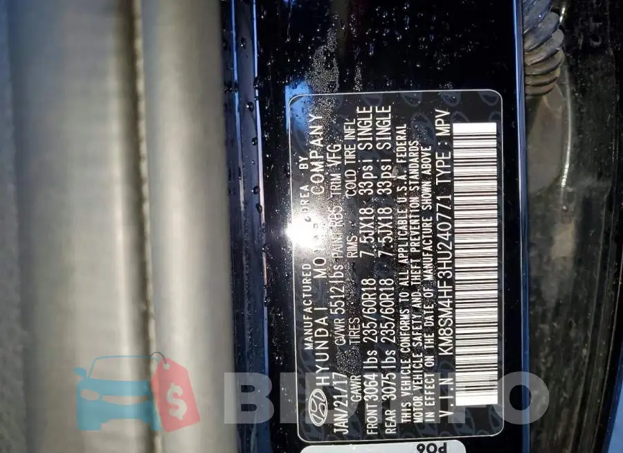 KM8SM4HF3HU240771 Photo# 13