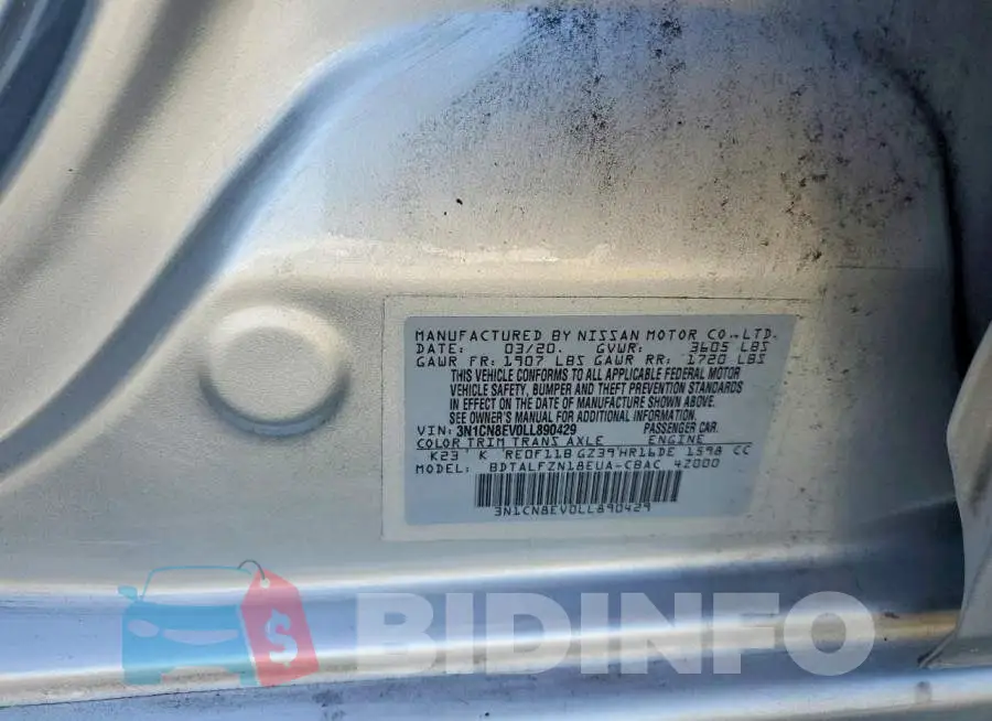 3N1CN8EV0LL890429 Photo# 12