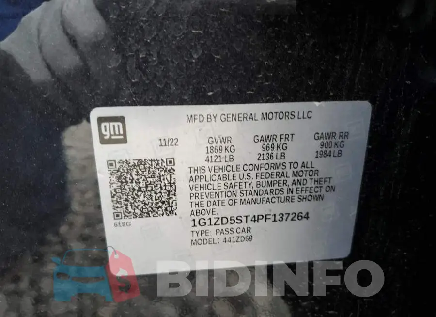 1G1ZD5ST4PF137264 Photo# 12