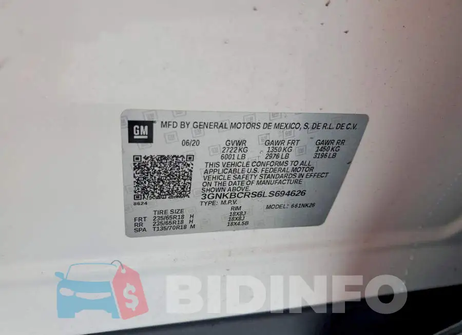 3GNKBCRS6LS694626 Photo# 13