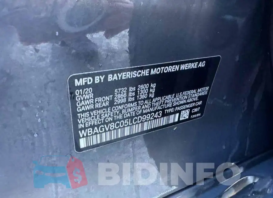 WBAGV8C05LCD99243 Photo# 10