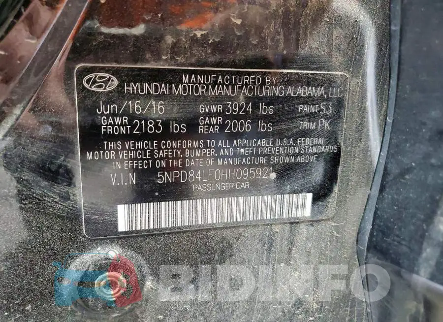 5NPD84LF0HH095921 Photo# 12