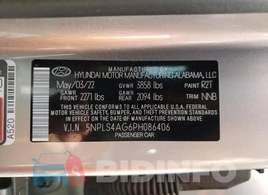 5NPLS4AG6PH086406 Photo# 12