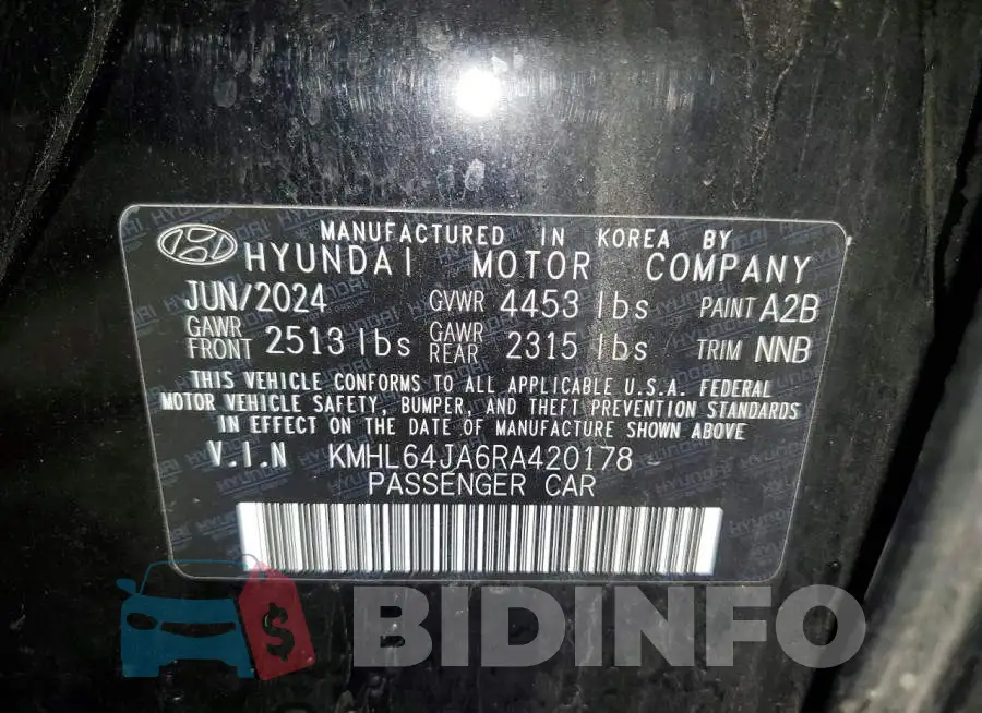 KMHL64JA6RA420178 Photo# 12
