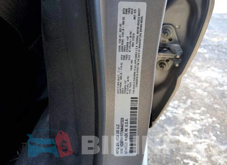 1C6SRFFT7NN407320 Photo# 12