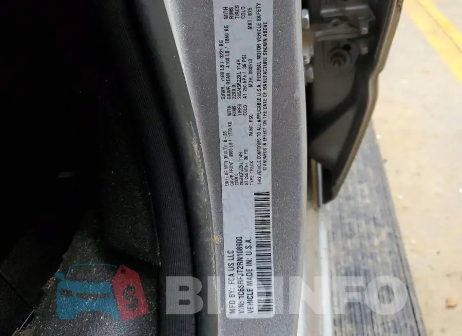 1C6SRFJT2RN108900 Photo# 12