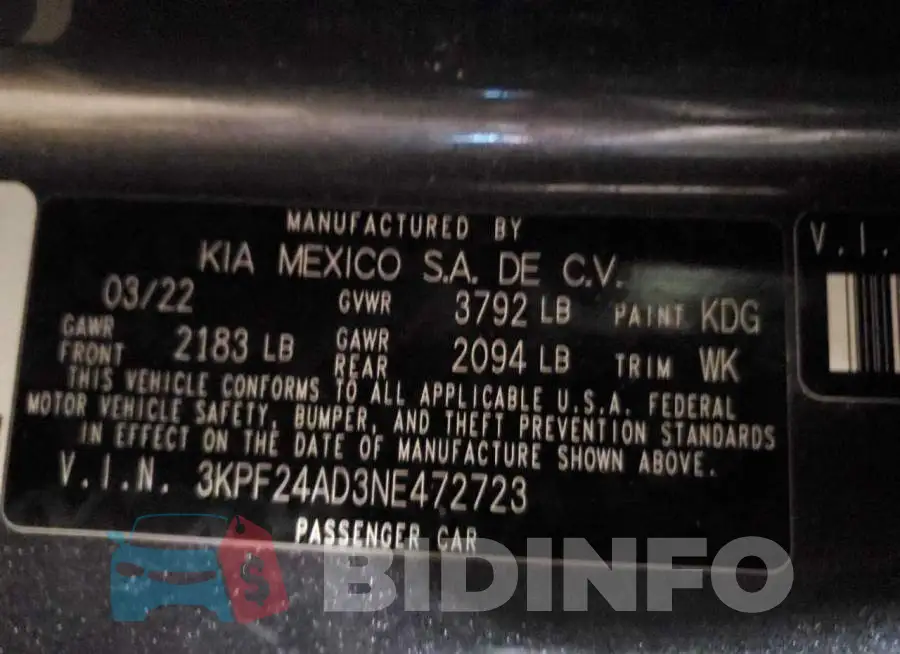 3KPF24AD3NE472723 Photo# 12