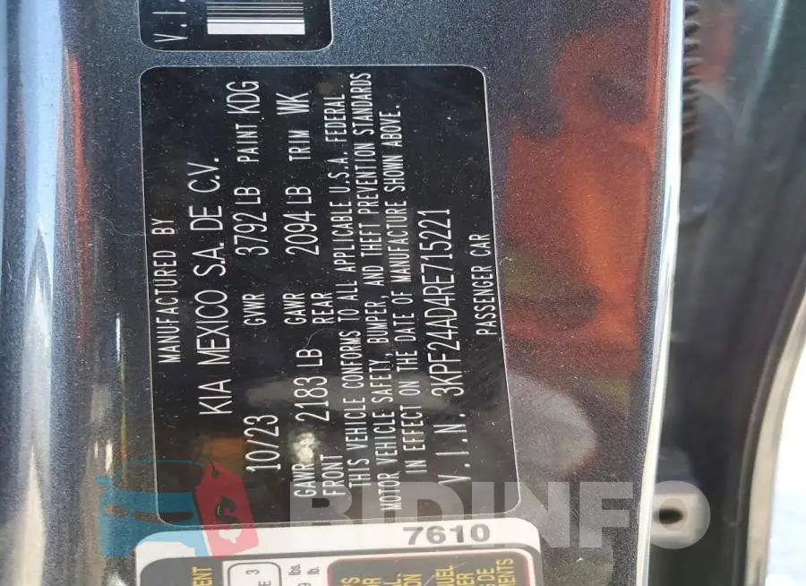 3KPF24AD4RE715221 Photo# 12