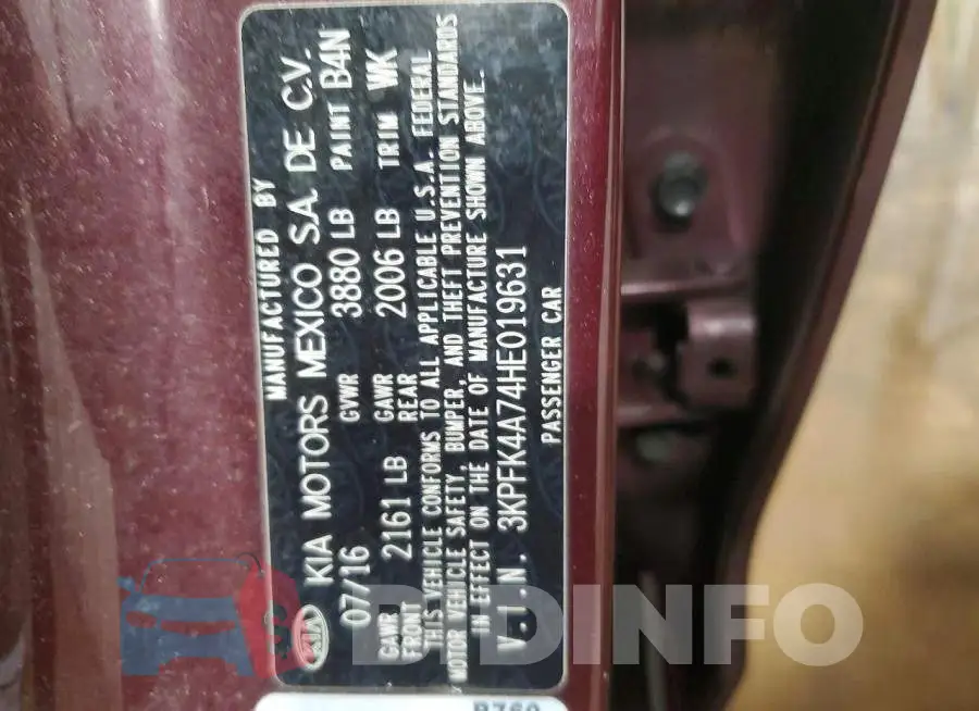 3KPFK4A74HE019631 Photo# 12
