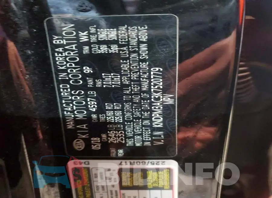 KNDPM3AC3K7520779 Photo# 14