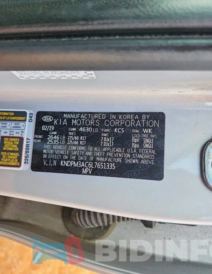 KNDPM3AC6L7651335 Photo# 14