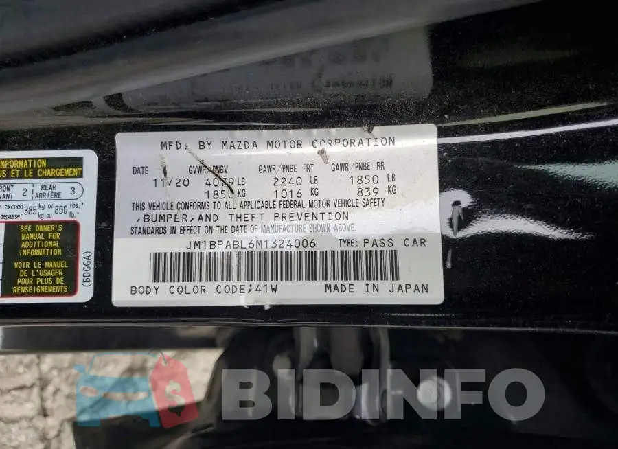 JM1BPABL6M1324006 Photo# 12